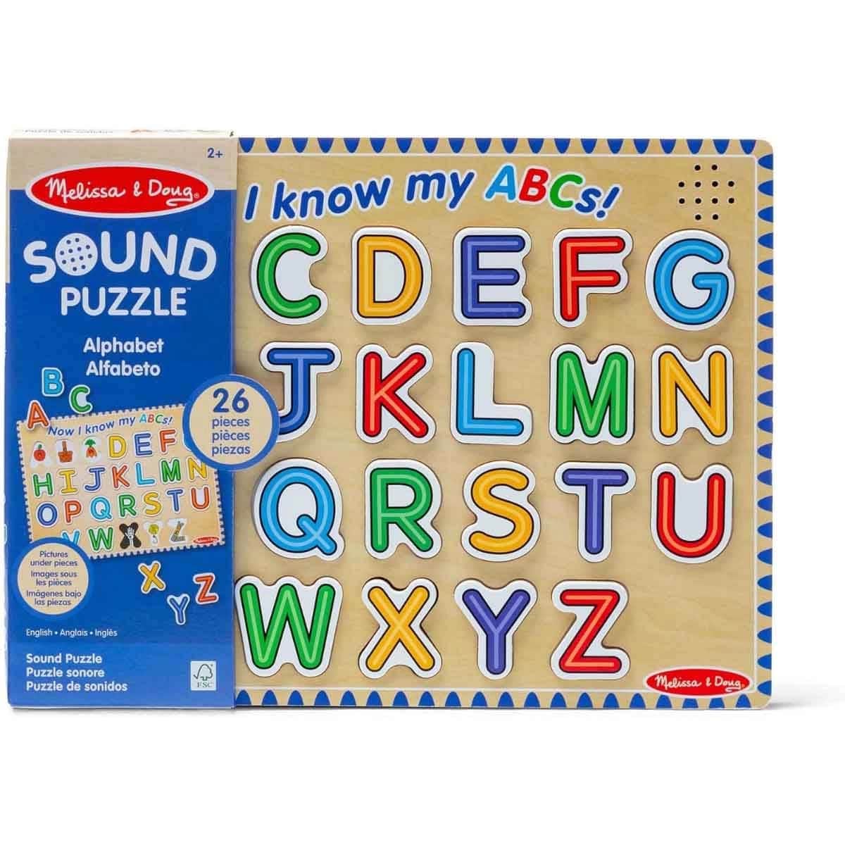 Melissa & Doug Dinosaur & Alphabet Sound Puzzle with Ravensburger The First Kiss Puzzle Bundle Unisex, 11-12 Years