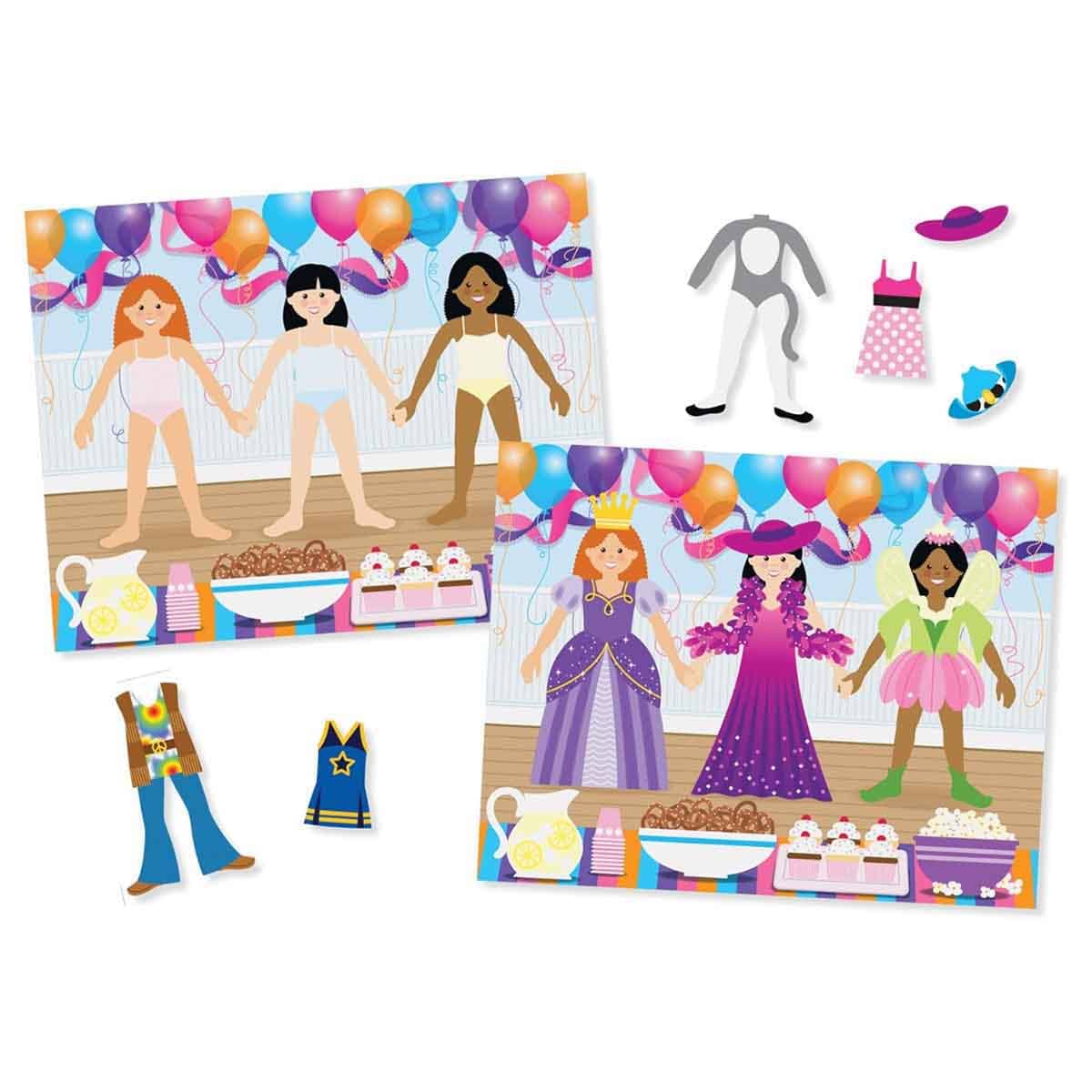 Melissa & Doug Dress-Up Reusable Sticker Pad with 165+ Reusable Stickers Unisex, 3-4 Years