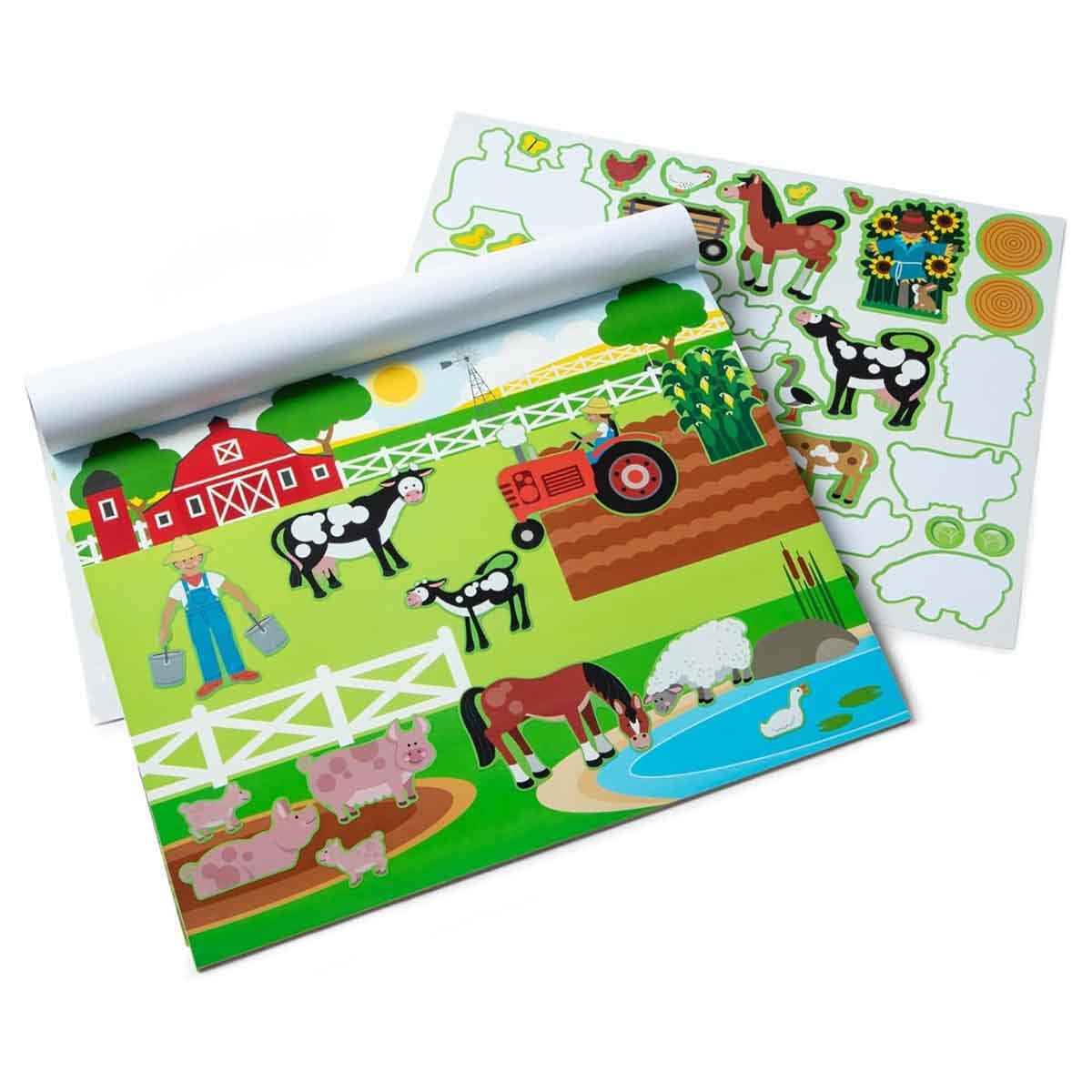 Melissa & Doug Habitats Reusable Sticker Pad with 150+ Reusable Stickers Unisex, 3-4 Years