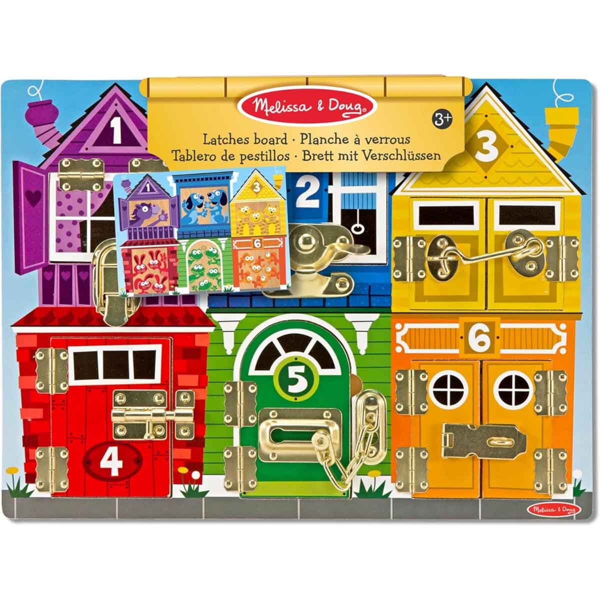 ميليسا آند دوغ لعبة لوحة نشاط أقفال خشبية للجنسين، 3-4 سنوات