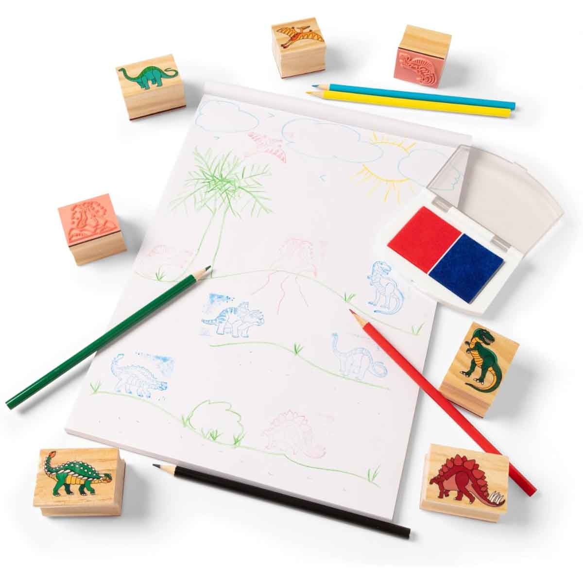 Melissa & Doug MAC ARS Dinosaur Stamp Playset Unisex, 5-7 Years