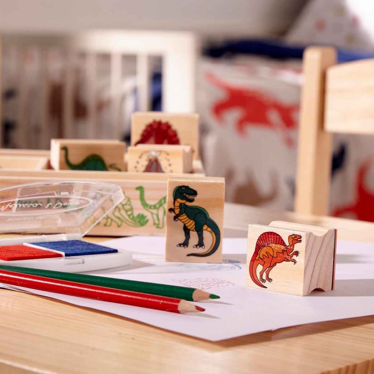 Melissa & Doug MAC ARS Dinosaur Stamp Playset Unisex, 5-7 Years