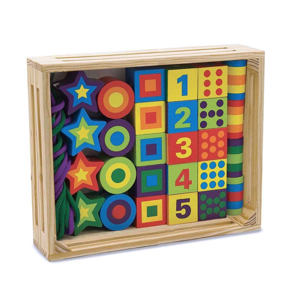 Melissa & Doug MDT MSK Lacing Beads Kit Unisex, 3-4 Years