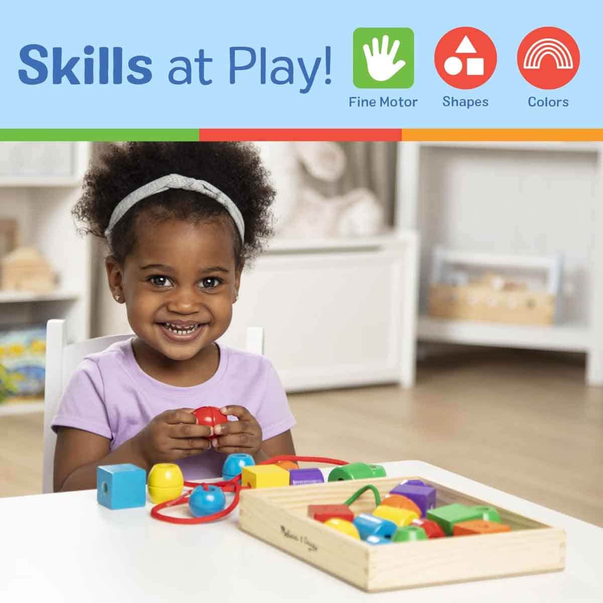 Melissa & Doug MDT MSK Primary Lacing Beads Kit Unisex, 3-4 Years