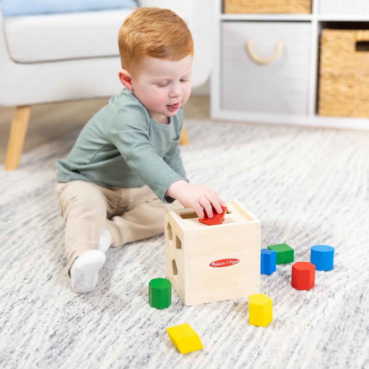 Melissa & Doug MDT MSK Shape Sorting Cube Toy Unisex, 3-4 Years