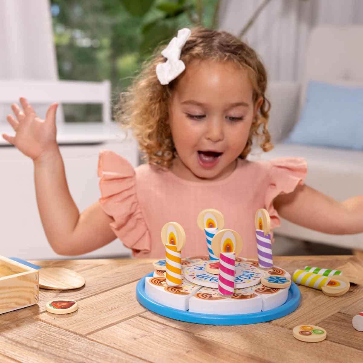 Melissa & Doug MPP PLF Birthday Cake Play Food Playset Unisex, 3-4 Years