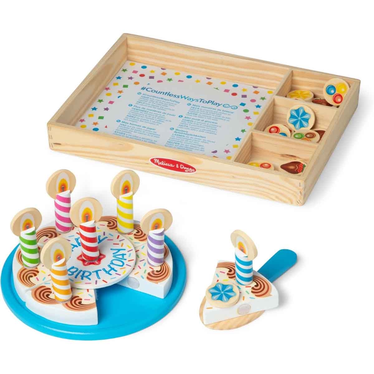 Melissa & Doug MPP PLF Birthday Cake Play Food Playset Unisex, 3-4 Years