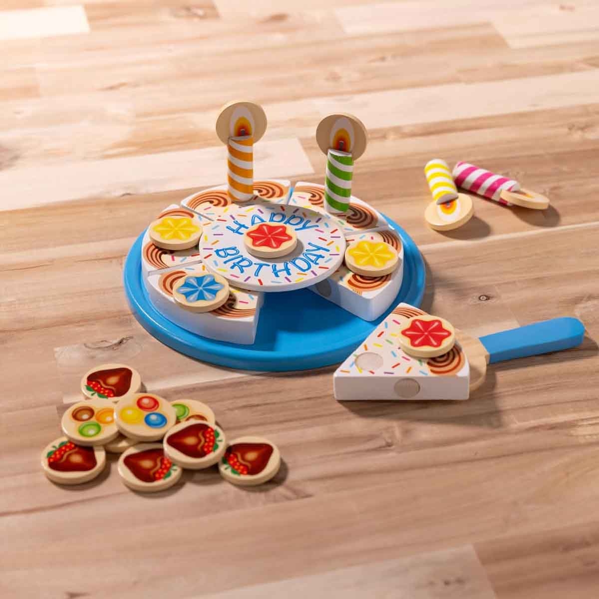Melissa & Doug MPP PLF Birthday Cake Play Food Playset Unisex, 3-4 Years