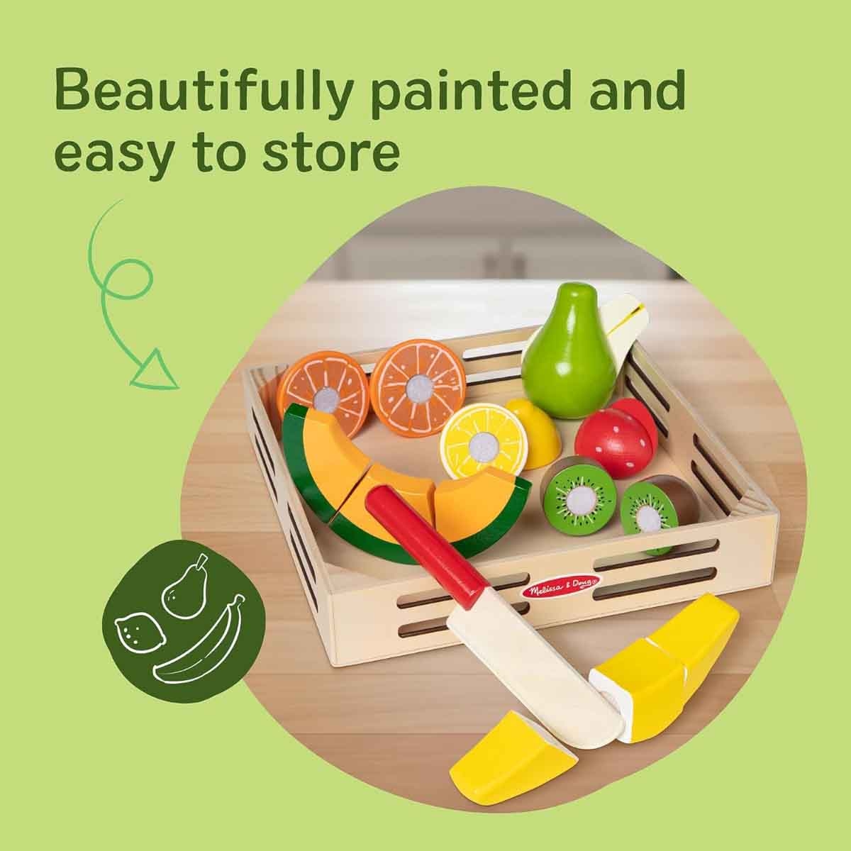 Melissa & Doug MPP PLF Cutting Fruit Play Food Playset Unisex, 3-4 Years