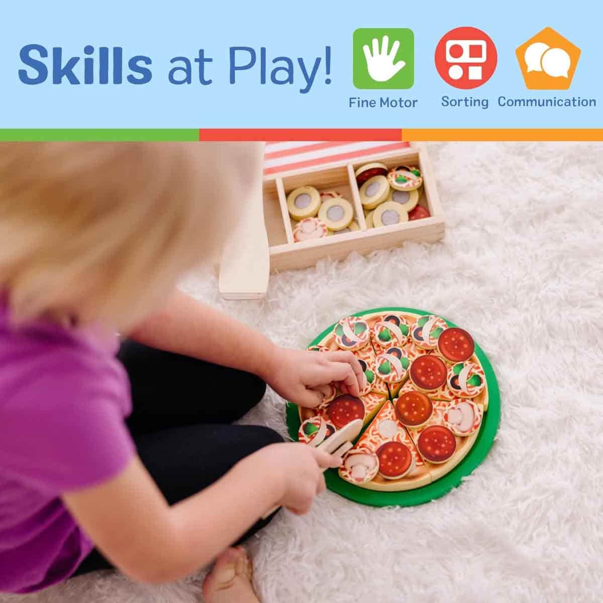 Melissa & Doug MPP PLF Pizza Party Play Food Playset Unisex, 3-4 Years