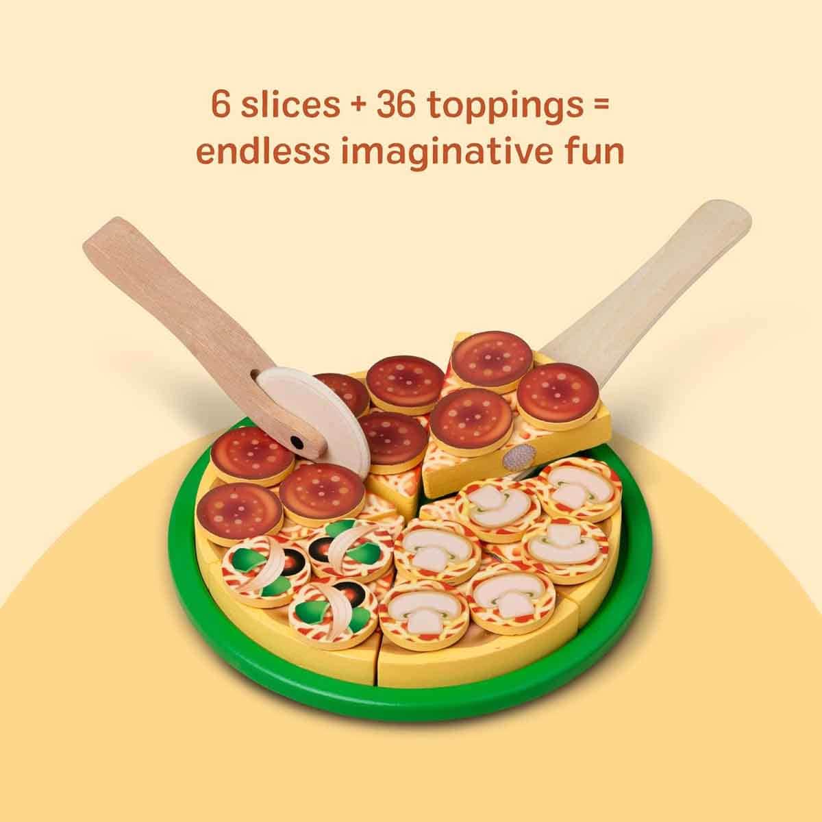 Melissa & Doug MPP PLF Pizza Party Play Food Playset Unisex, 3-4 Years