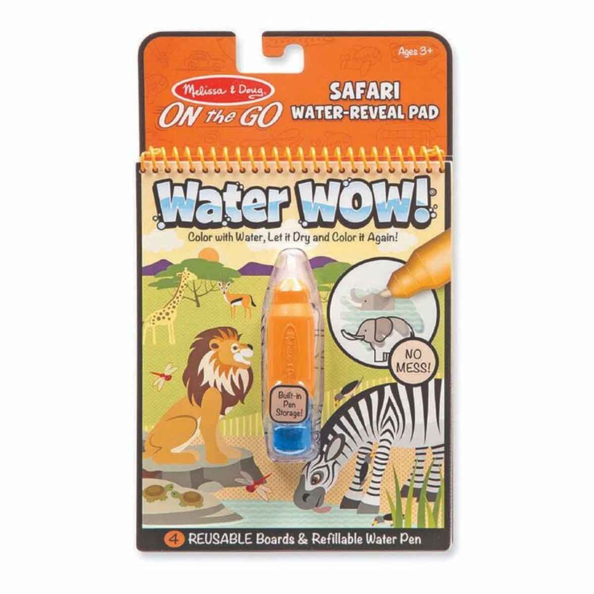 Melissa & Doug Safari Water Wow! Art Kit Unisex, 3-4 Years