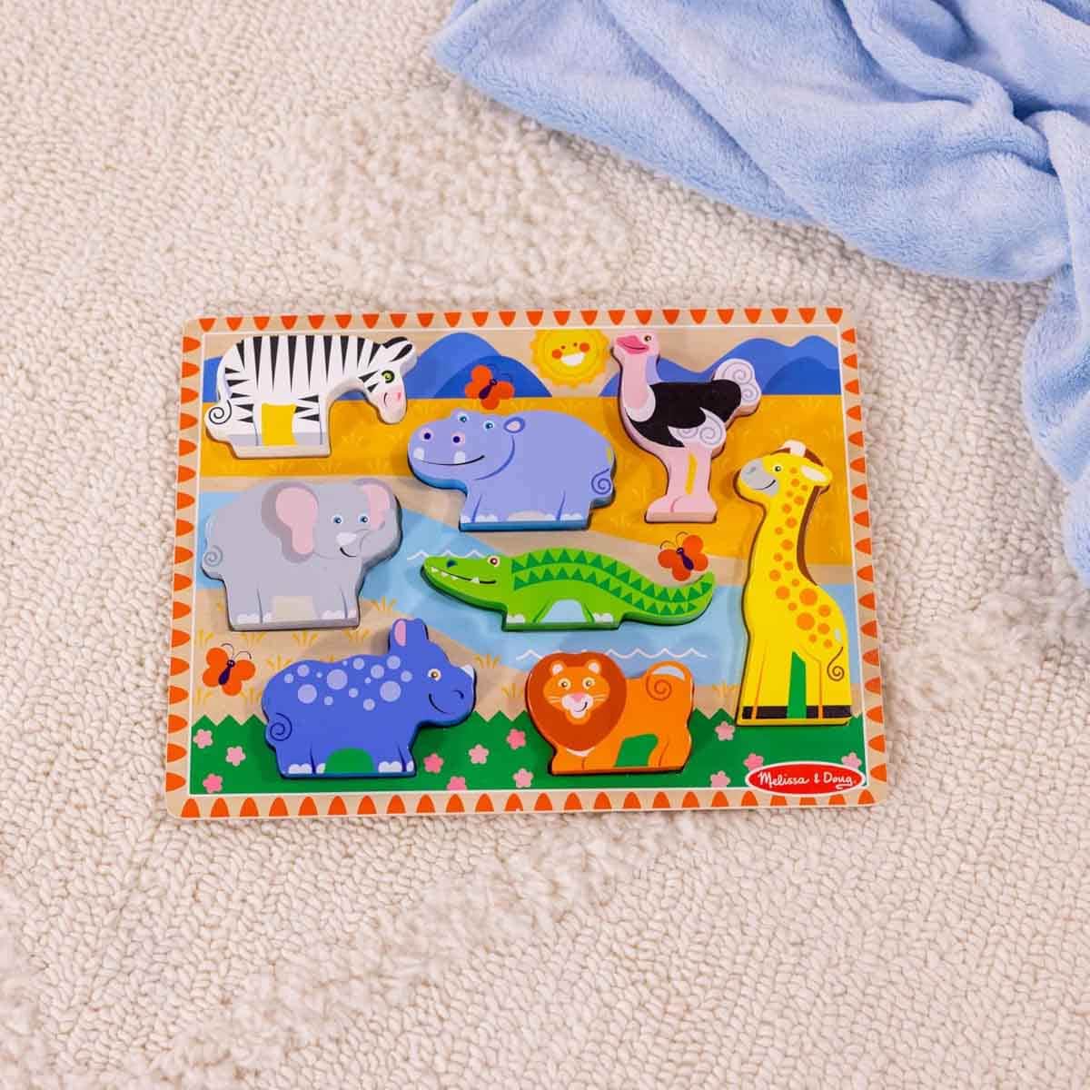 ميليسا آند دوغ لغز خشبي بسدادات سميكة سفاري للجنسين، 3-4 سنوات