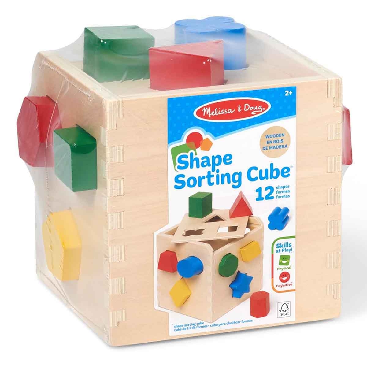 Melissa & Doug Shape Sorting Cube Unisex, 3-4 Years