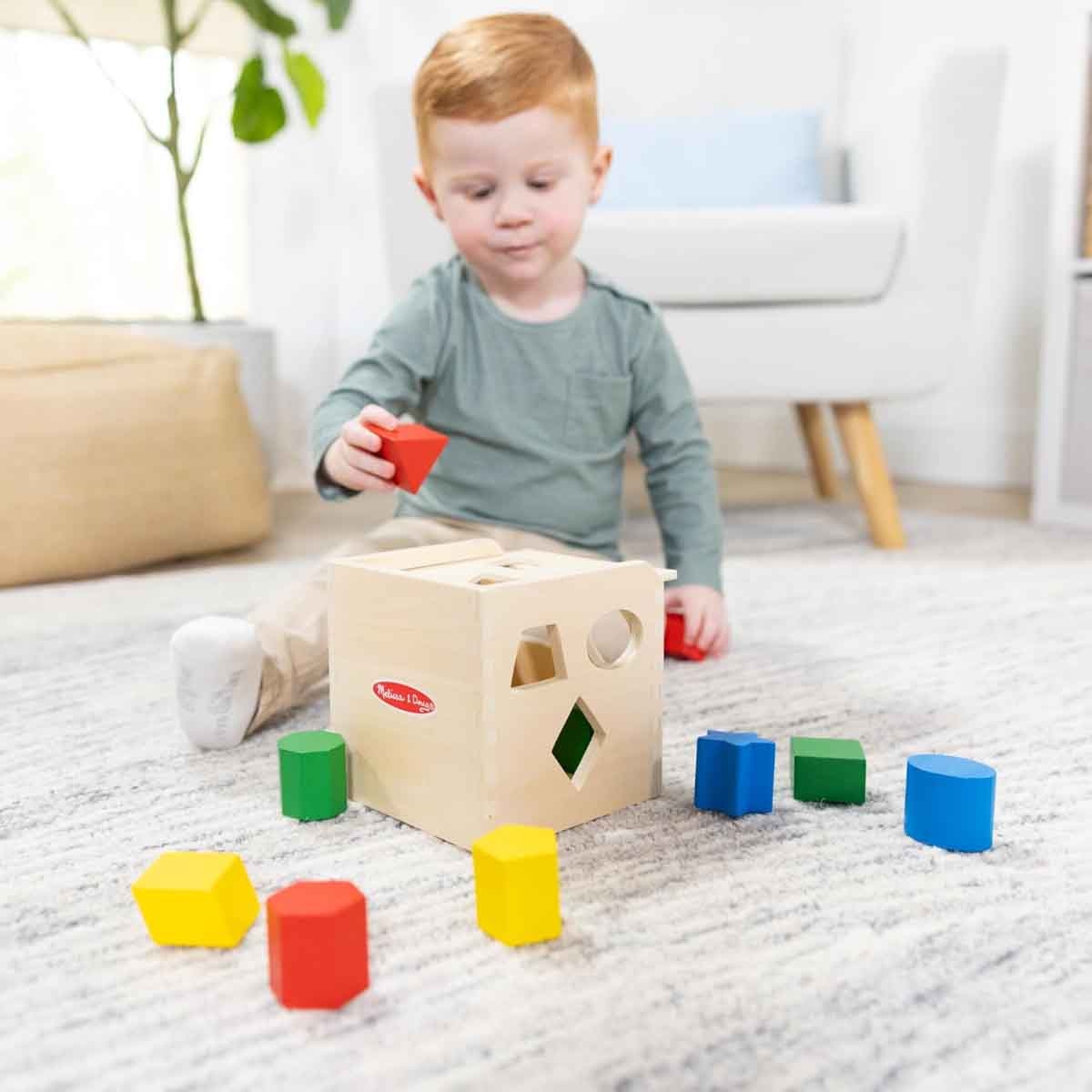 Melissa & Doug Shape Sorting Cube Unisex, 3-4 Years