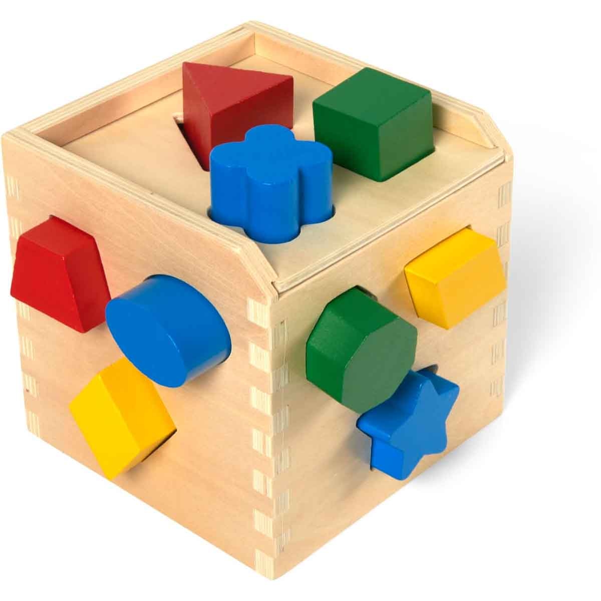 Melissa & Doug Shape Sorting Cube Unisex, 3-4 Years
