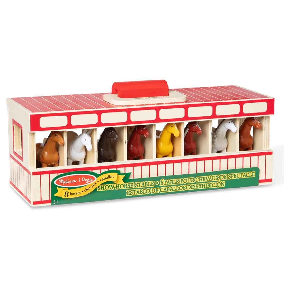 Melissa & Doug Take Along Show Horse Stable Play Set Unisex, 3-4 Years