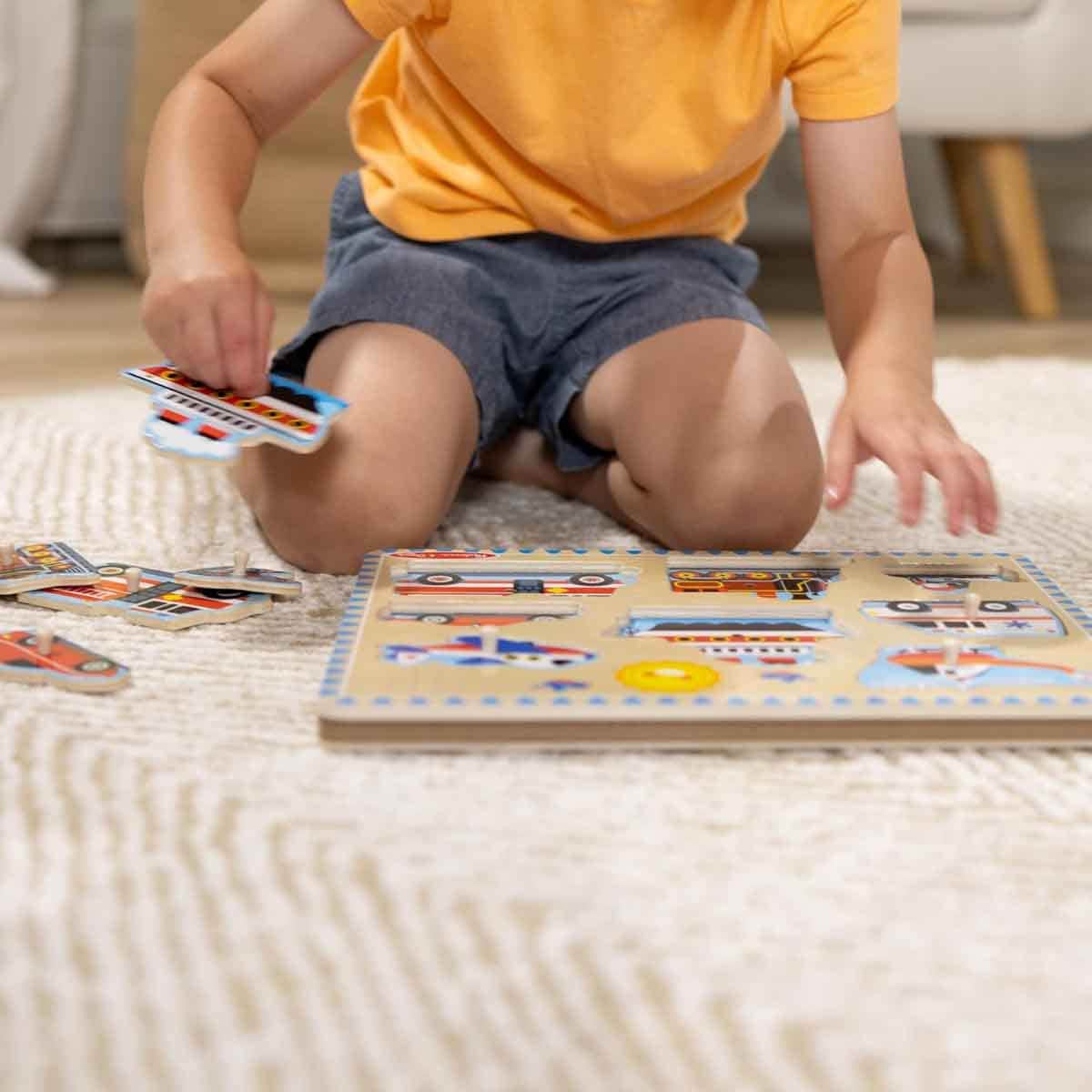 Melissa & Doug Vehicles Sound Puzzle Unisex, 3-4 Years