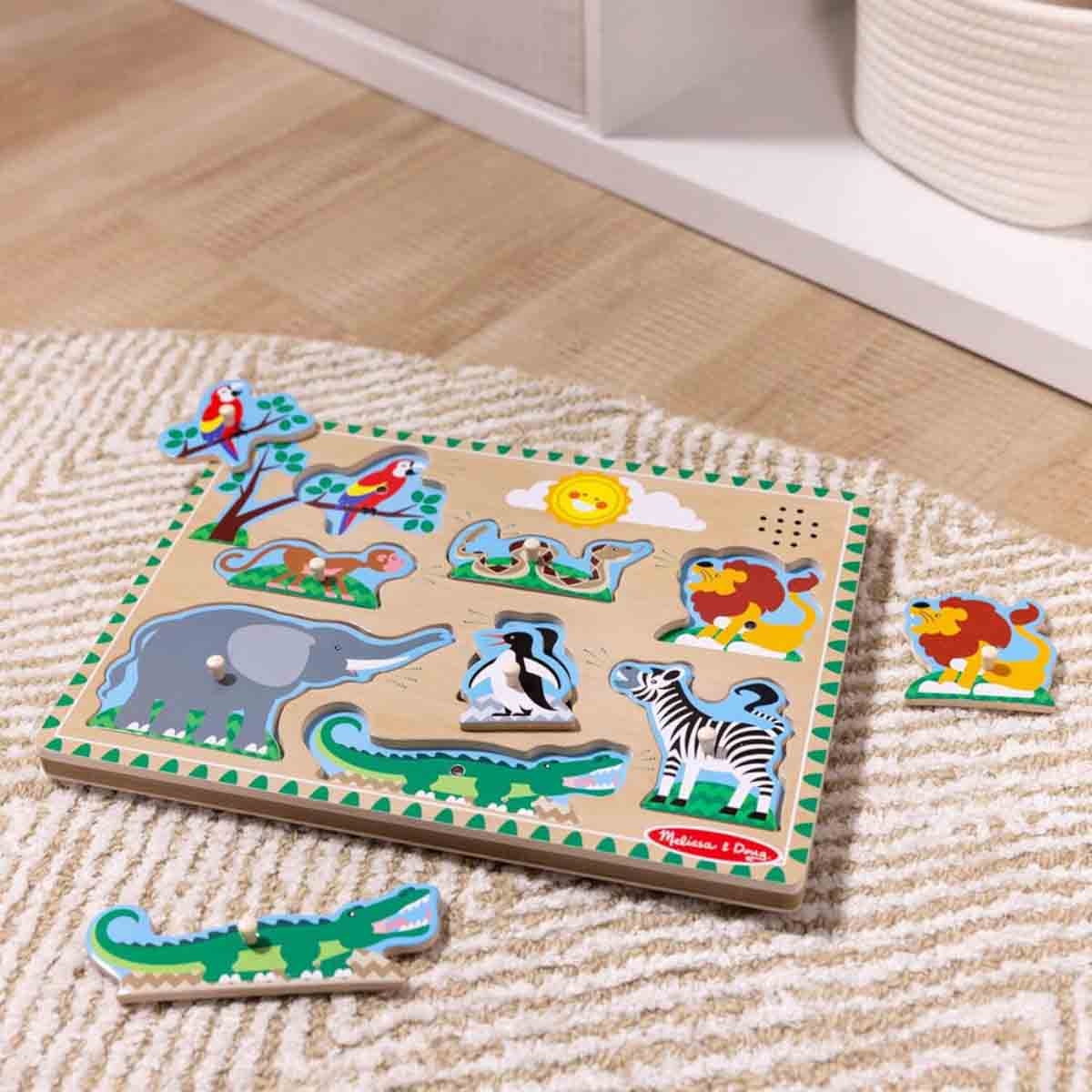 Melissa & Doug Zoo Animals Sound Puzzle Unisex, 3-4 Years