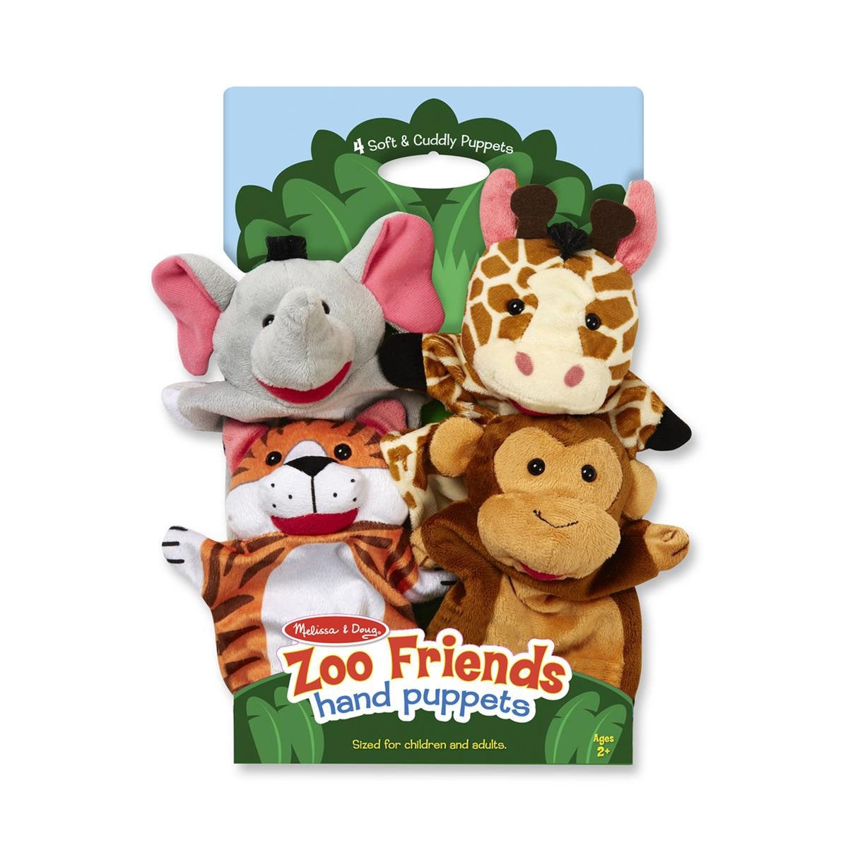 Melissa & Doug Zoo Friends Animal Hand Puppets Unisex, 3-4 Years