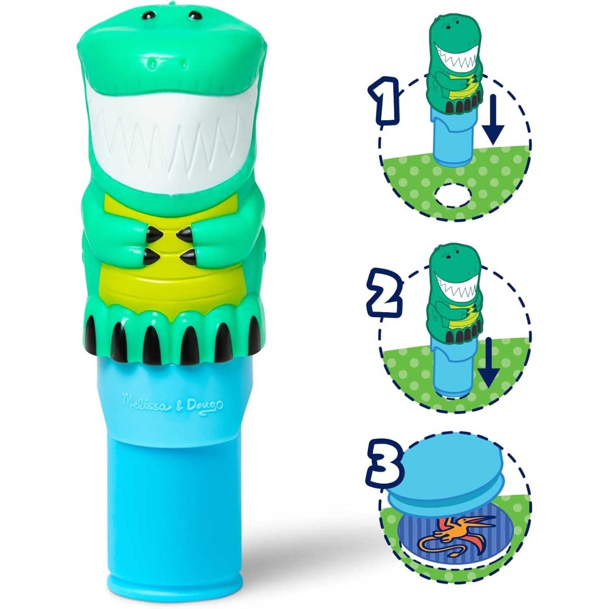 مجموعة ملصقات الديناصورات من ميليسا آند دوغ، 24 صفحة، مع دفتر أنشطة ومجموعة طوابع ملصقات، مناسبة للجنسين، من 3 إلى 4 سنوات