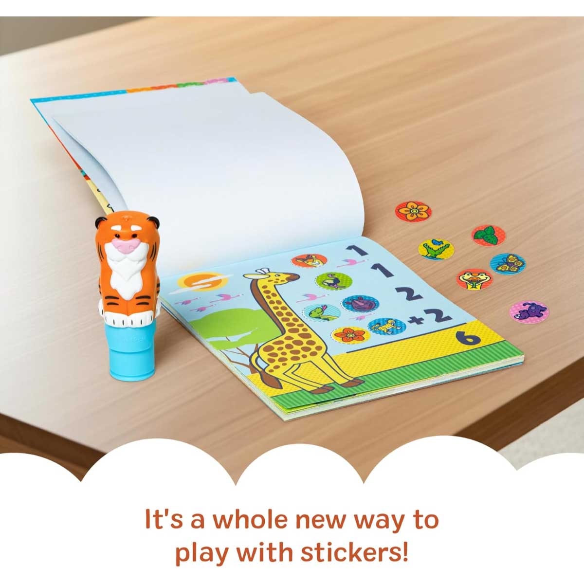 مجموعة ملصقات النمر من ميليسا آند دوغ، ٢٤ صفحة، مع دفتر أنشطة ومجموعة طوابع ملصقات، مناسبة للجنسين، من ٣ إلى ٤ سنوات