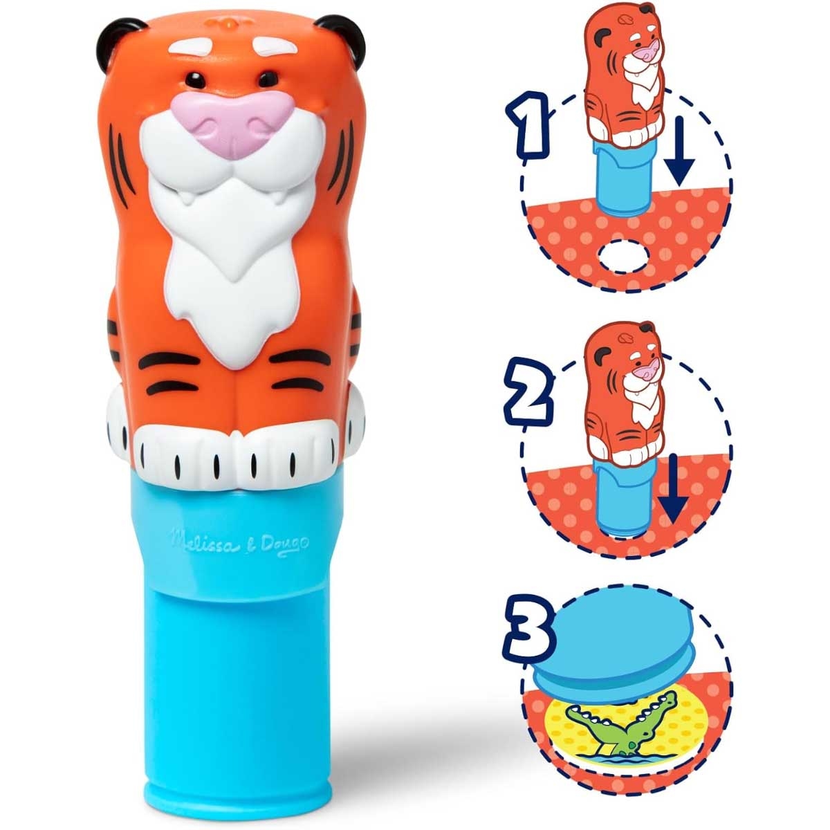 مجموعة ملصقات النمر من ميليسا آند دوغ، ٢٤ صفحة، مع دفتر أنشطة ومجموعة طوابع ملصقات، مناسبة للجنسين، من ٣ إلى ٤ سنوات