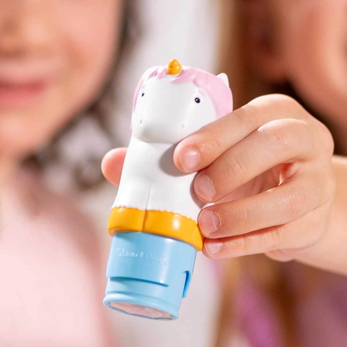 Melissa & Doug 24-Page Unicorn Sticker Wow! Activity Pad & Sticker Stamper Set Unisex, 3-4 Years