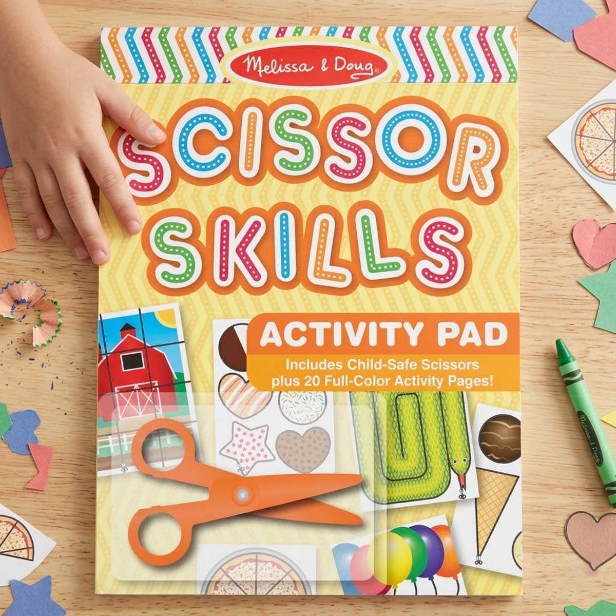 Melissa & Doug Scissor Skills Activity Book & Child-Safe Scissor Set Unisex, 3-4 Years