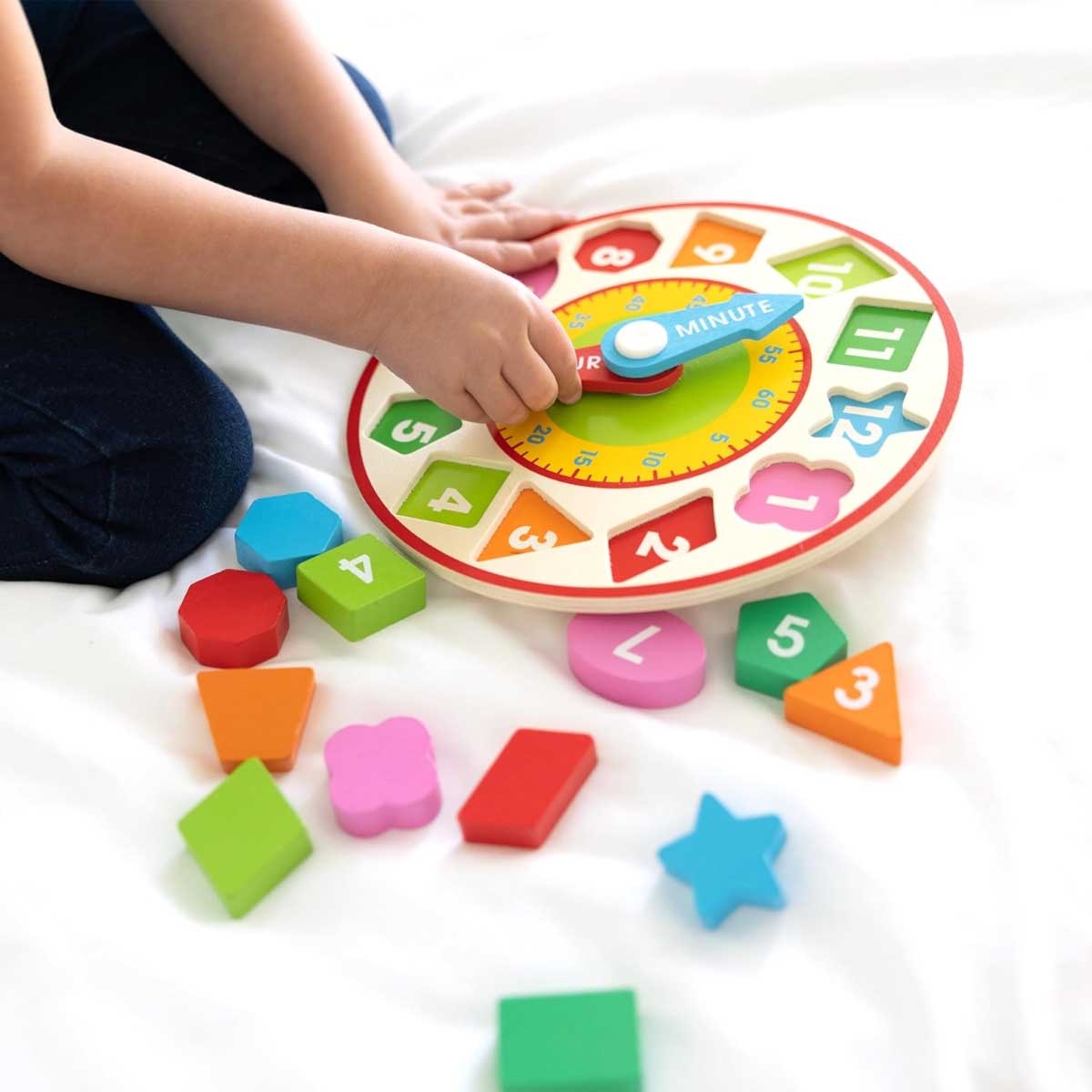 Melissa & Doug Shape Sorting Clock Wooden Educational Toy Unisex, 3-4 Years