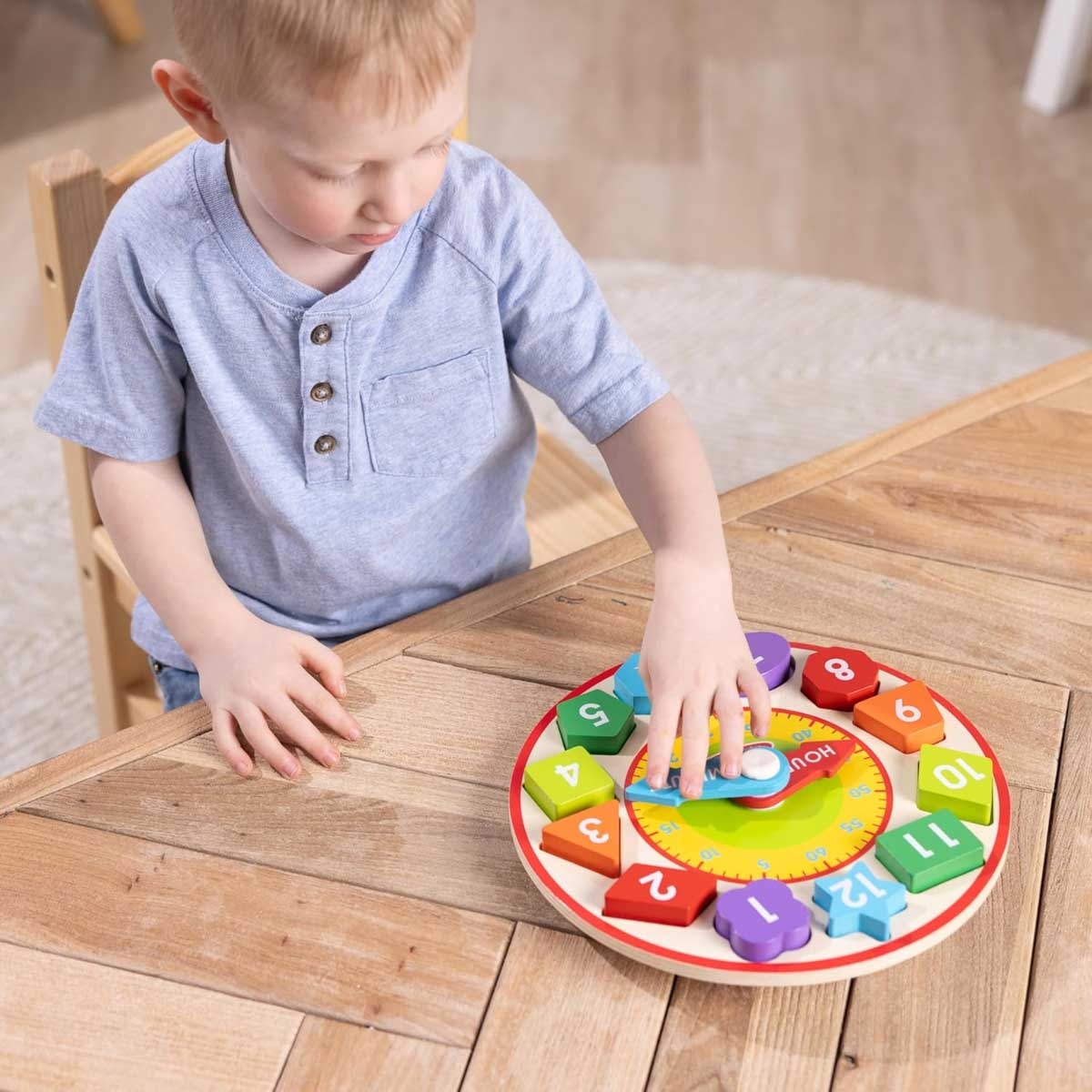 Melissa & Doug Shape Sorting Clock Wooden Educational Toy Unisex, 3-4 Years