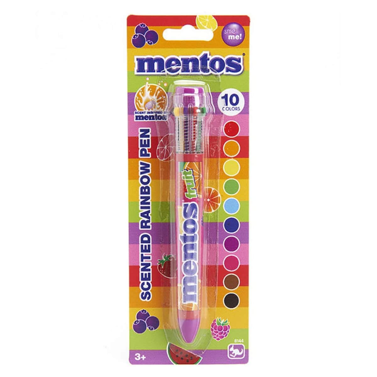 Mentos 10-Colour Scented Rainbow Pen Unisex, 3-4 Years