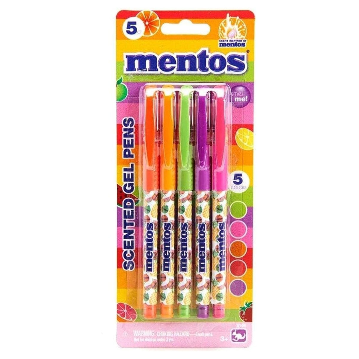 Mentos Scented Gel Pens Unisex, 3-4 Years, Pack of 5