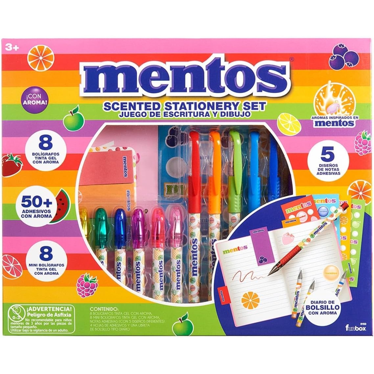 Mentos Scented Stationery Set Unisex, 3-4 Years, Pack of 19