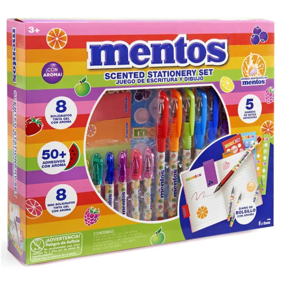 Mentos Scented Stationery Set Unisex, 3-4 Years, Pack of 71