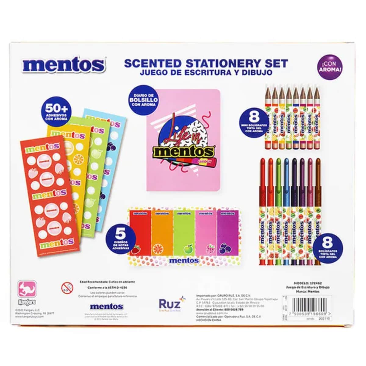 Mentos Scented Stationery Set Unisex, 3-4 Years, Pack of 71