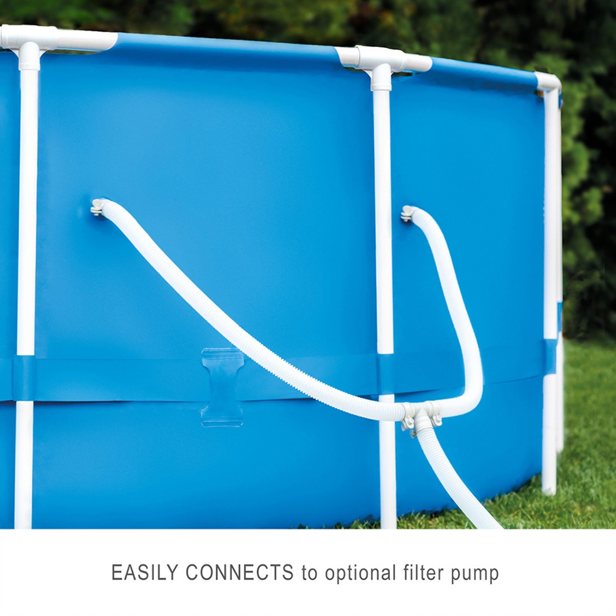 إنتكس مسبح دائري بإطار معدني 144 إنش للجنسين، 5-7 سنوات