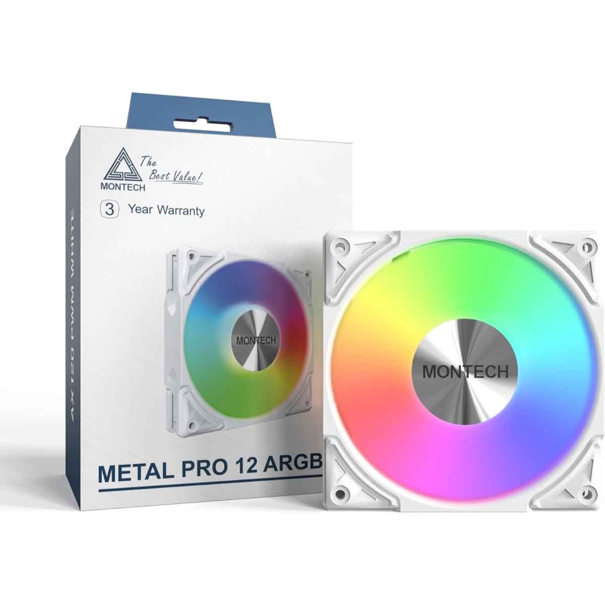 Montech White Metal Pro 12 ARGB Cooling Fan