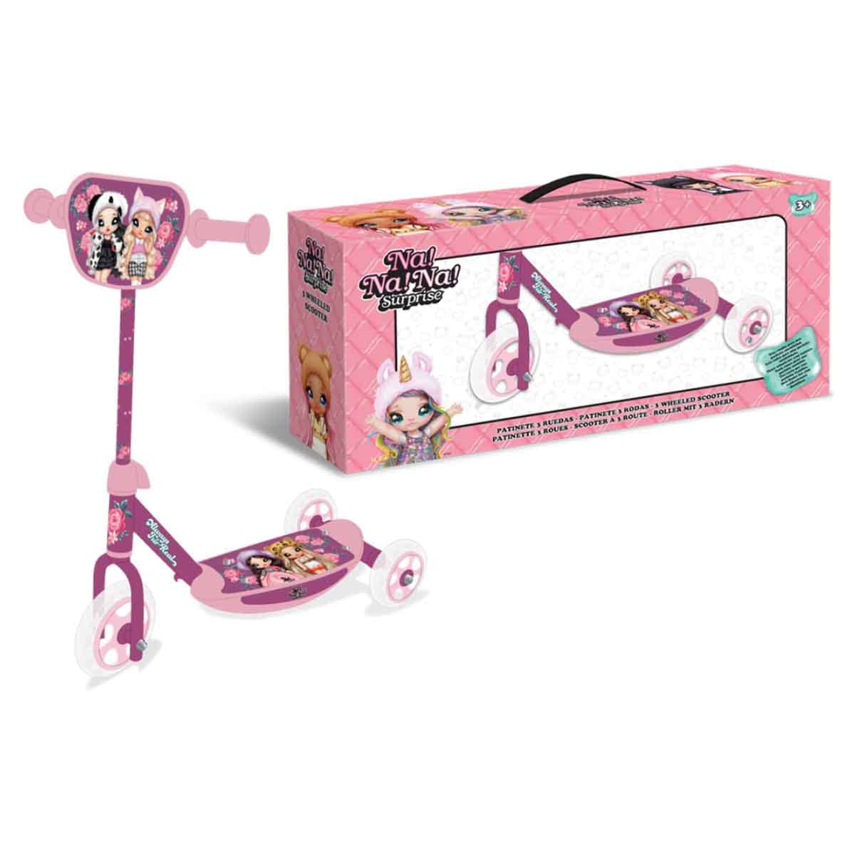 Na!Na!Na! Surprise 3WS-BRN-101 3 Wheeled Scooter Girls, 3-4 Years