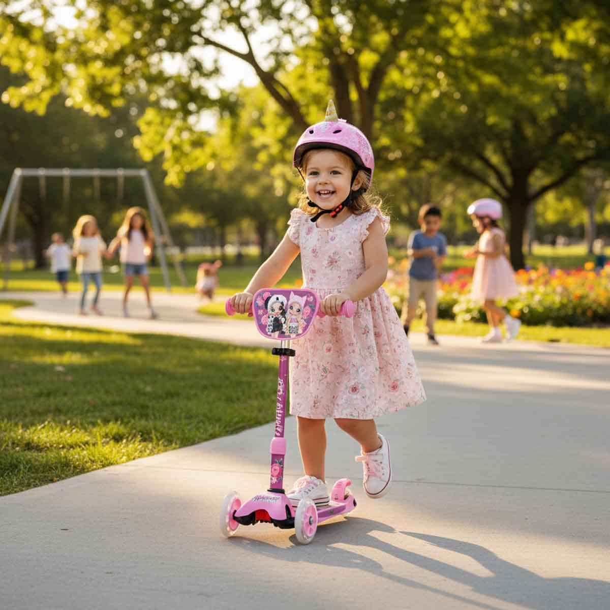 Na!Na!Na! Surprise 3WS-BRN-101 3 Wheeled Scooter Girls, 3-4 Years