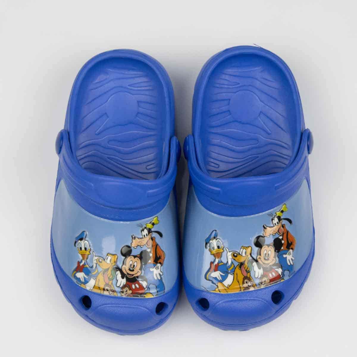 Mickey & Friends EU Blue Lightweight & Comfortable Slip-On Sandals Kids Klogs Unisex