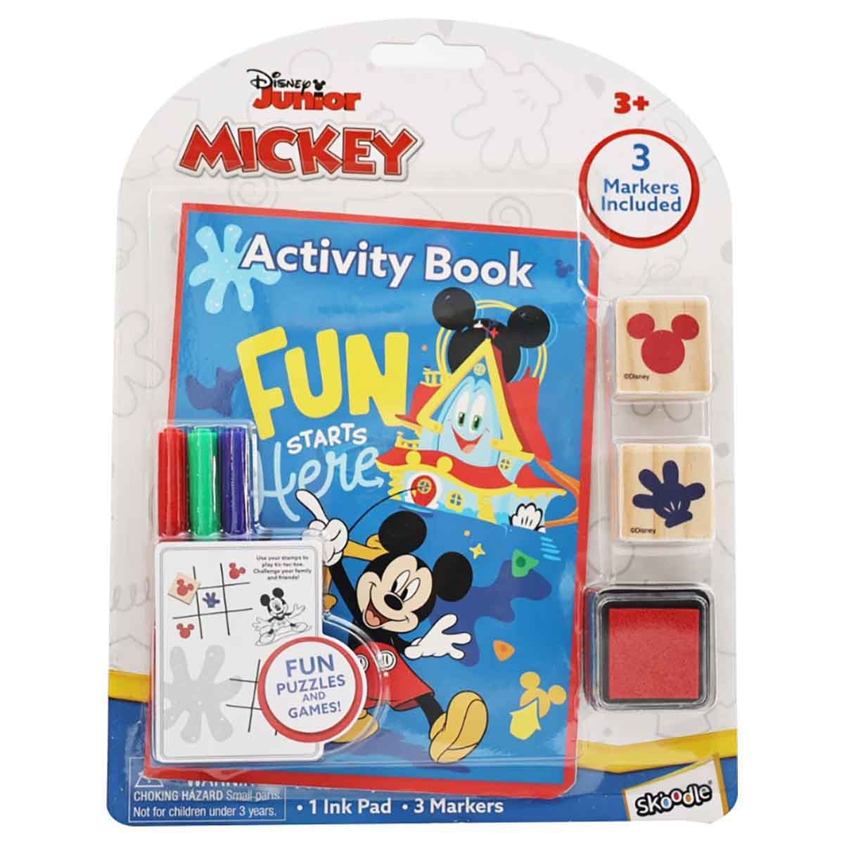 Disney Junior Colouring & Activity Book with Wooden Stamps Unisex, 3-4 Years