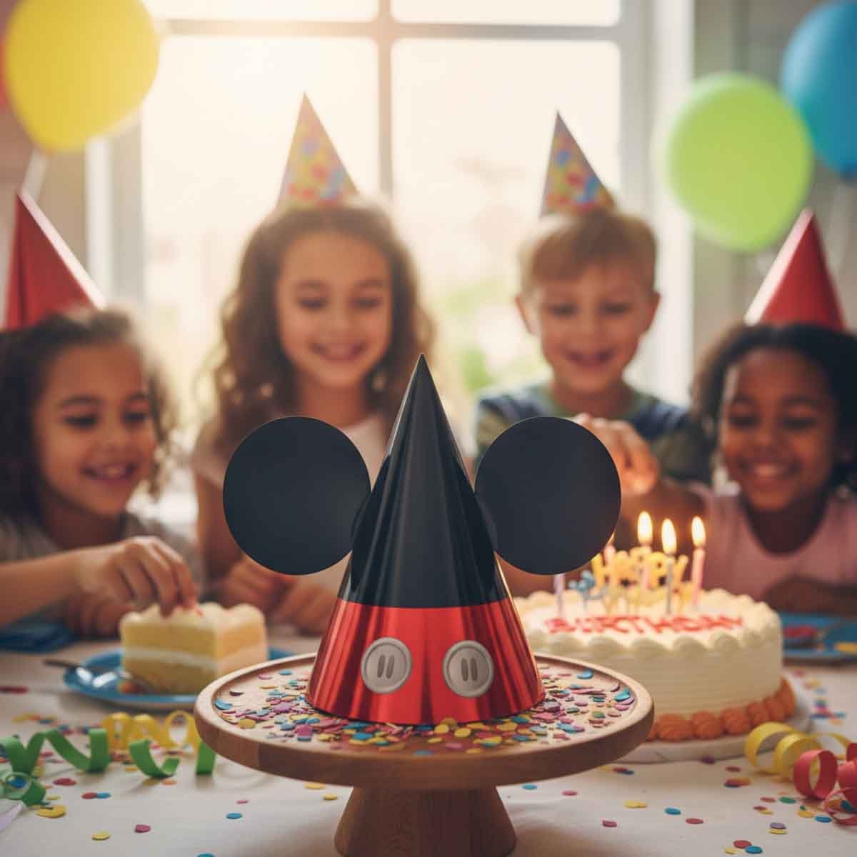 ميكي ماوس مجموعة قبعات مخروطية ورقية فوريفر عدد 8 قطع