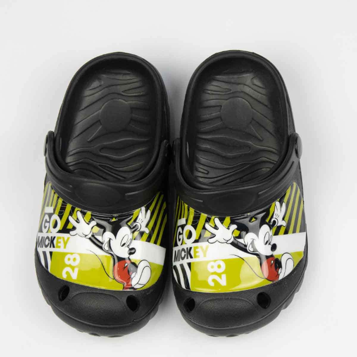 Mickey Mouse EU Black Lightweight & Comfortable Slip-On Sandals Kids Klogs Unisex