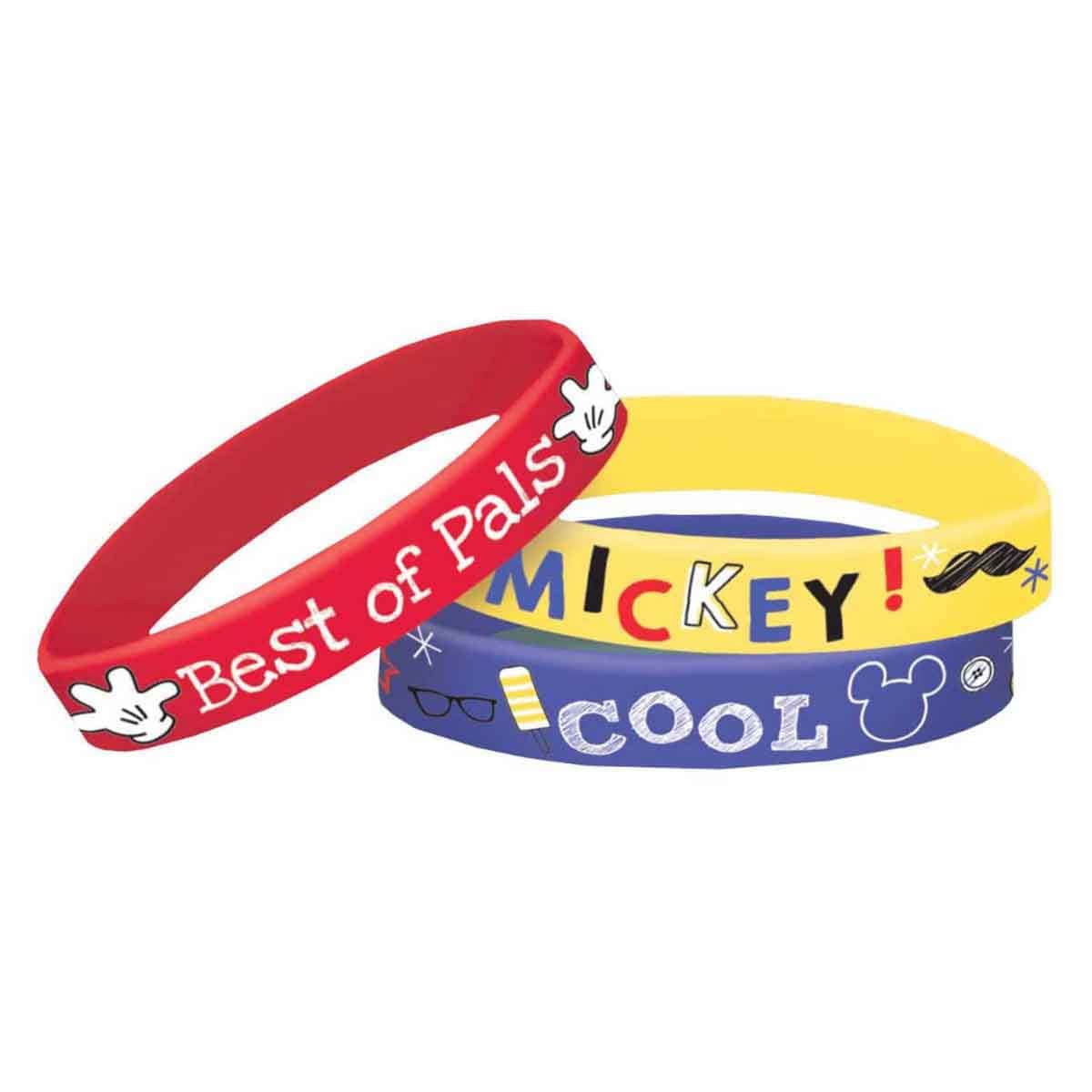 Mickey Mouse 6-Piece On The Go Rubber Bracelets Set