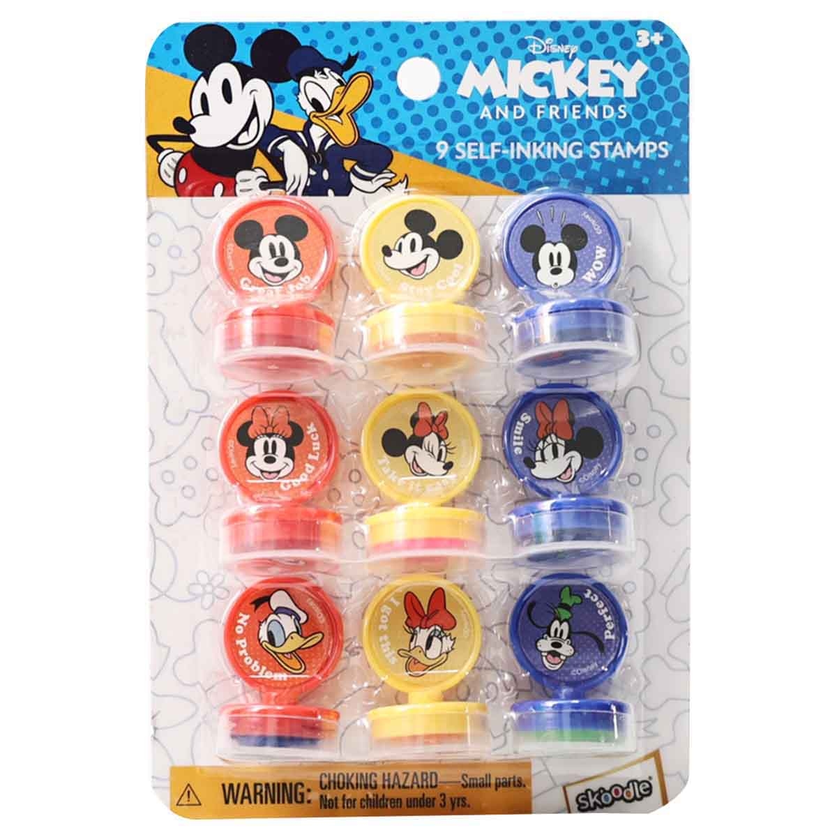 ديزني جونيور مجموعة أختام كبيرة ذاتية الحبر 9 قطع للجنسين، عمر 3-4 سنوات