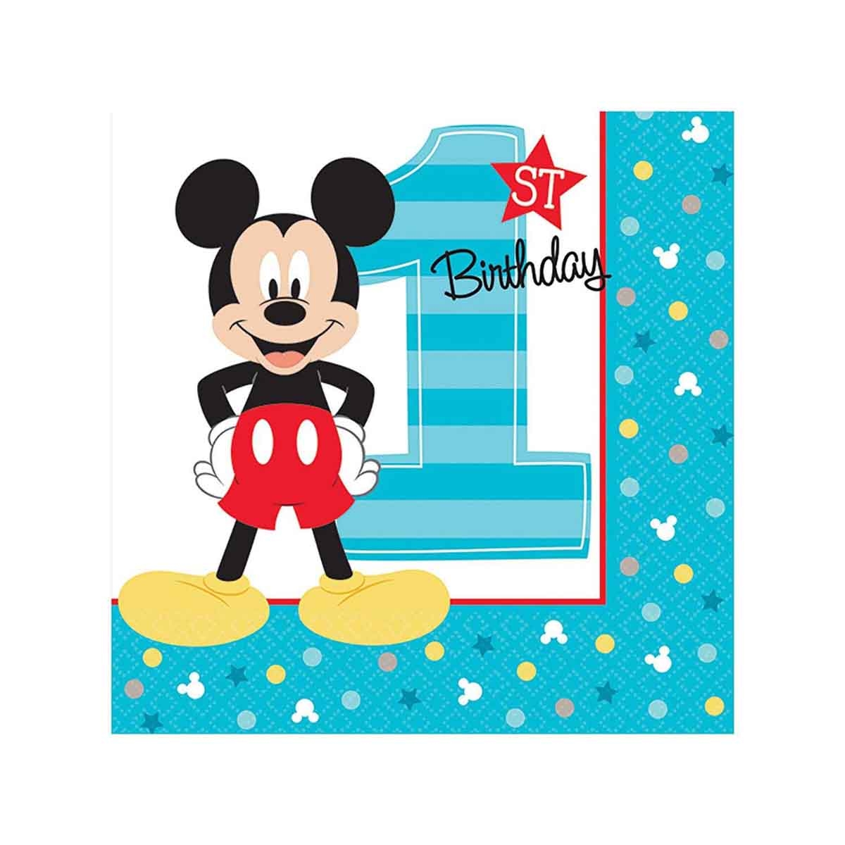 Mickey Mouse Fun To Be One Beverage Napkin Set