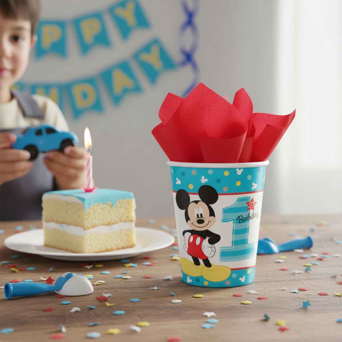 Mickey Mouse 8-Piece 9oz Fun To Be One Paper Cup Set