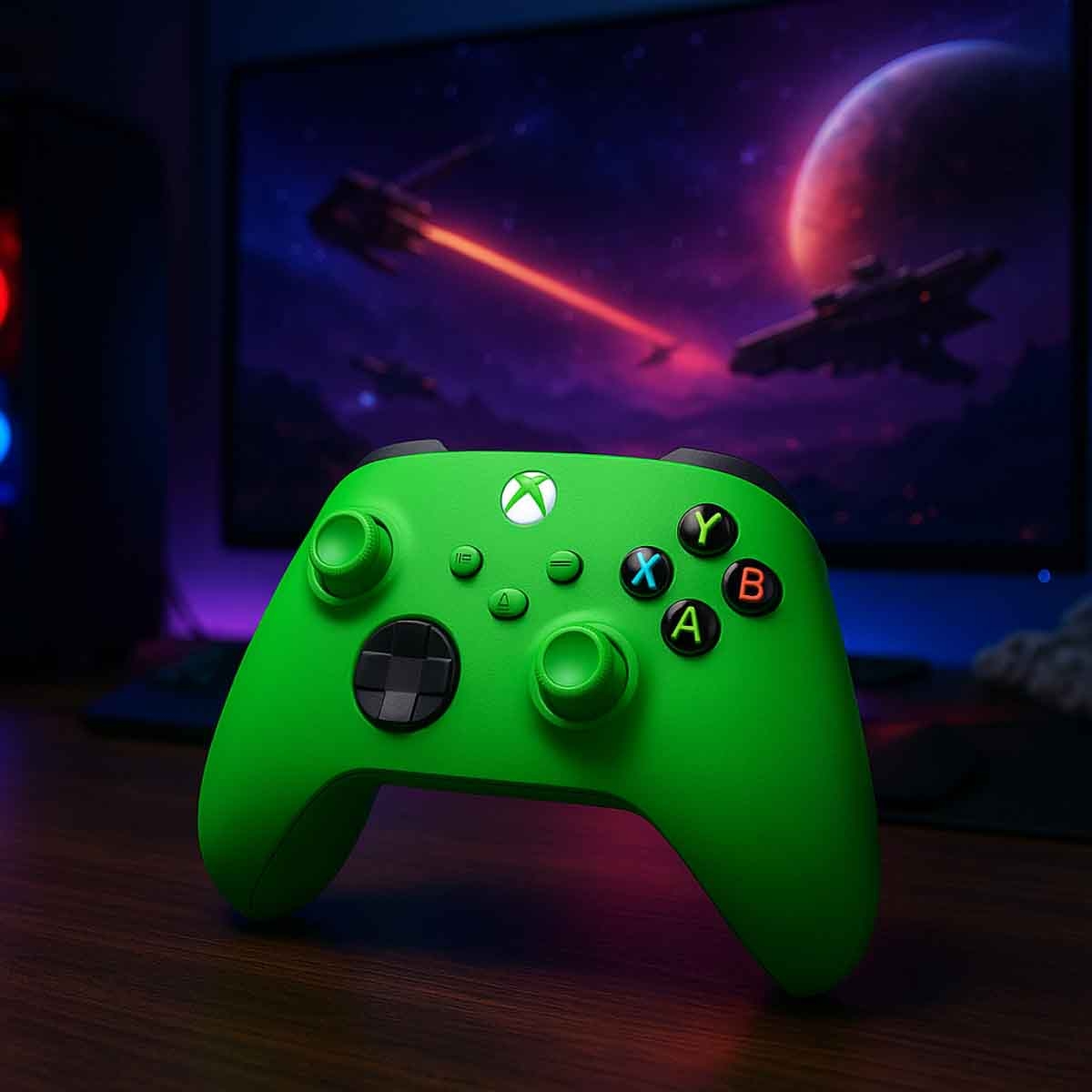 مايكروسوفت وحدة تحكم لاسلكية إكس بوكس سيريس فيلوسيتي جرين