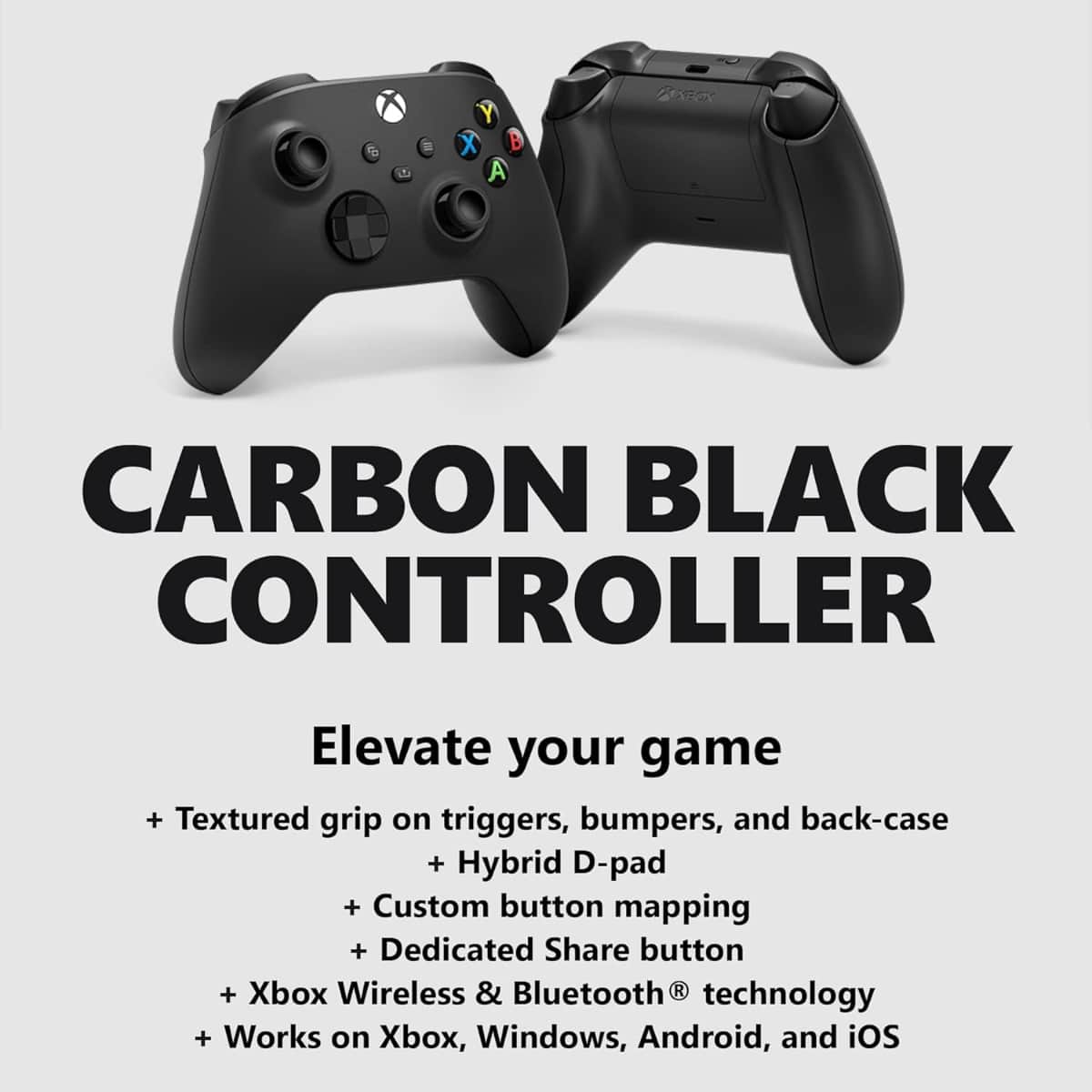 Microsoft Wireless Controller for Xbox Series X/S - Carbon Black